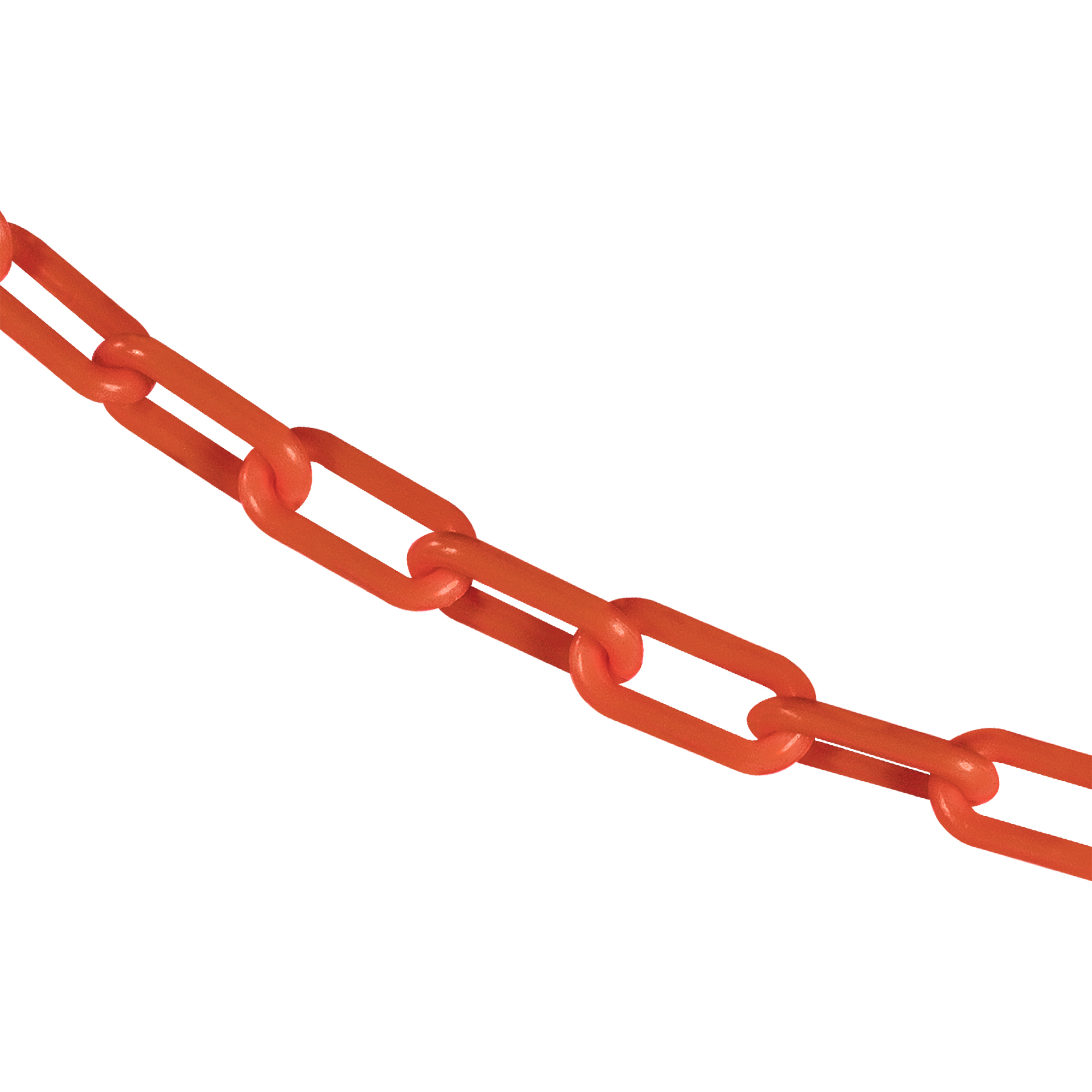 Mr. Chain Plastic Safety Chain — 1.5in. x 100ft., Traffic Orange, UV Resistant, Model# 30013-100